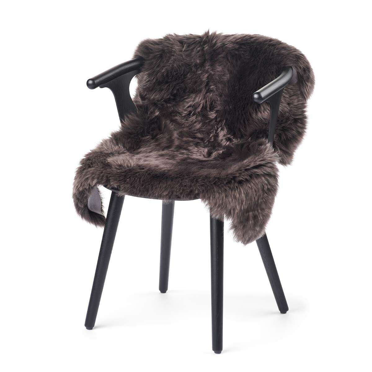 New Zealand Sheepskin Long Wool Rug/Throw Walnut