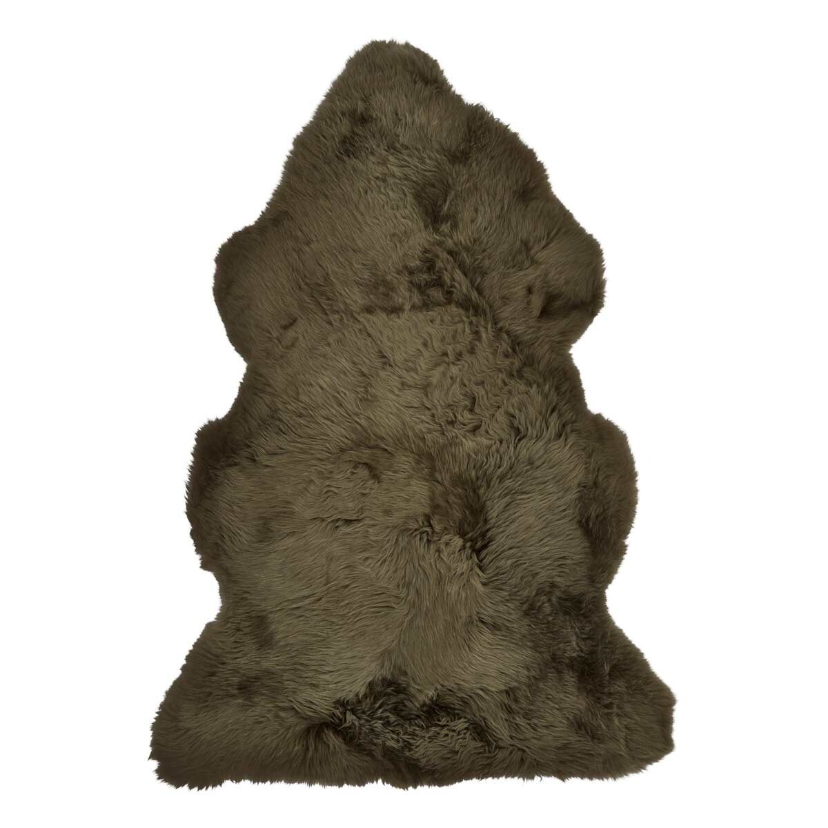 New Zealand Sheepskin Long Wool Rug/Throw Hedge Green