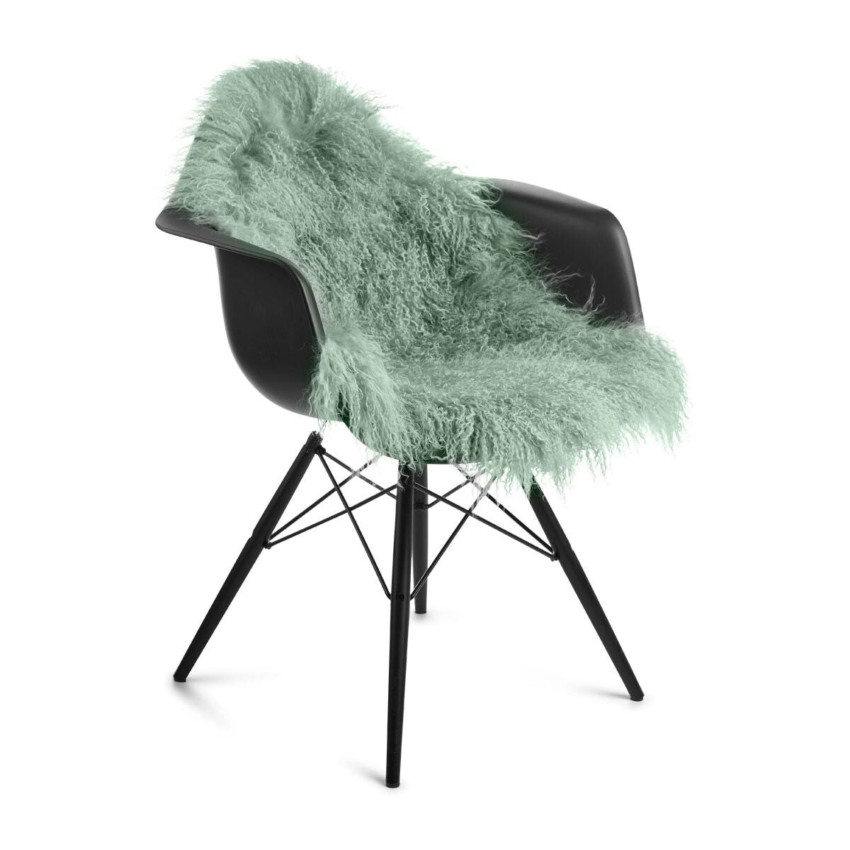 Curly Sheepskin Rug/Throw Mint Small