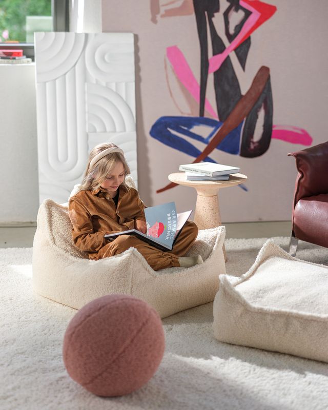 Wigiwama Square Ottoman - Cream
