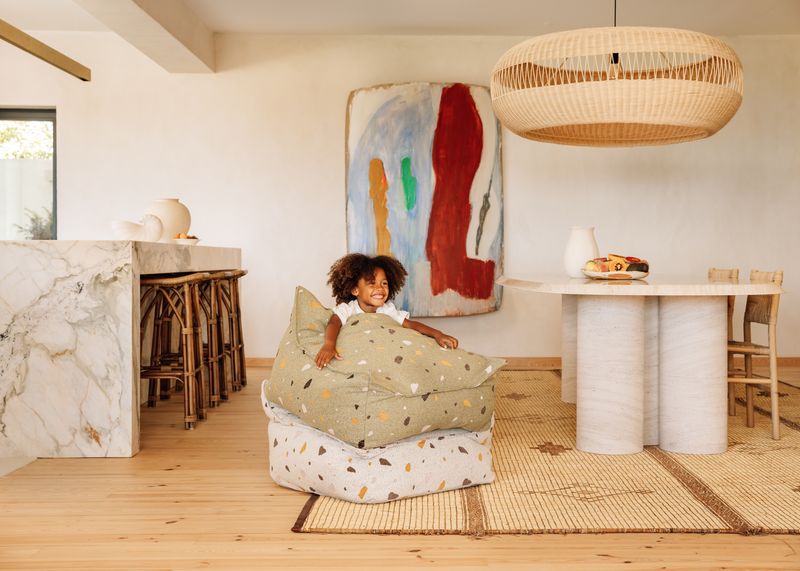 Wigiwama Terrazzo Beanbag Chair - Green
