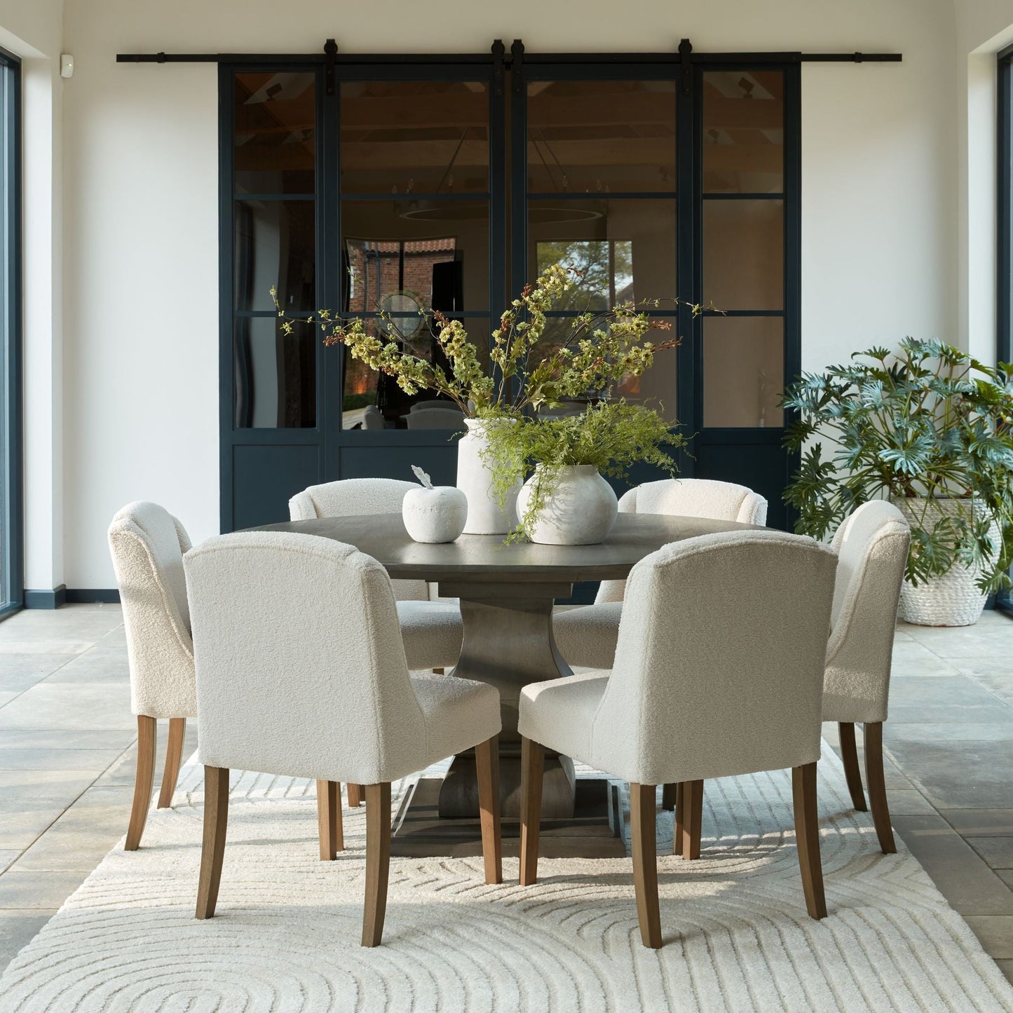 Clara Boucle Dining Chair