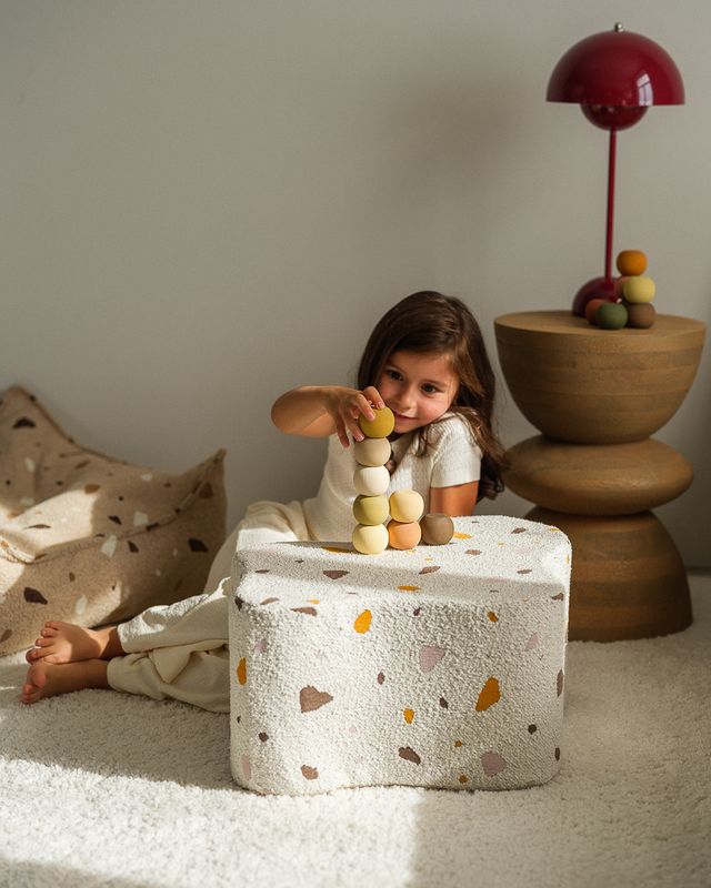 Wigiwama Terrazzo Cloud Pouffe - Multi-Colour