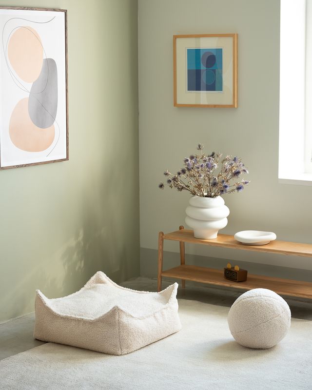 Wigiwama Square Ottoman - Cream