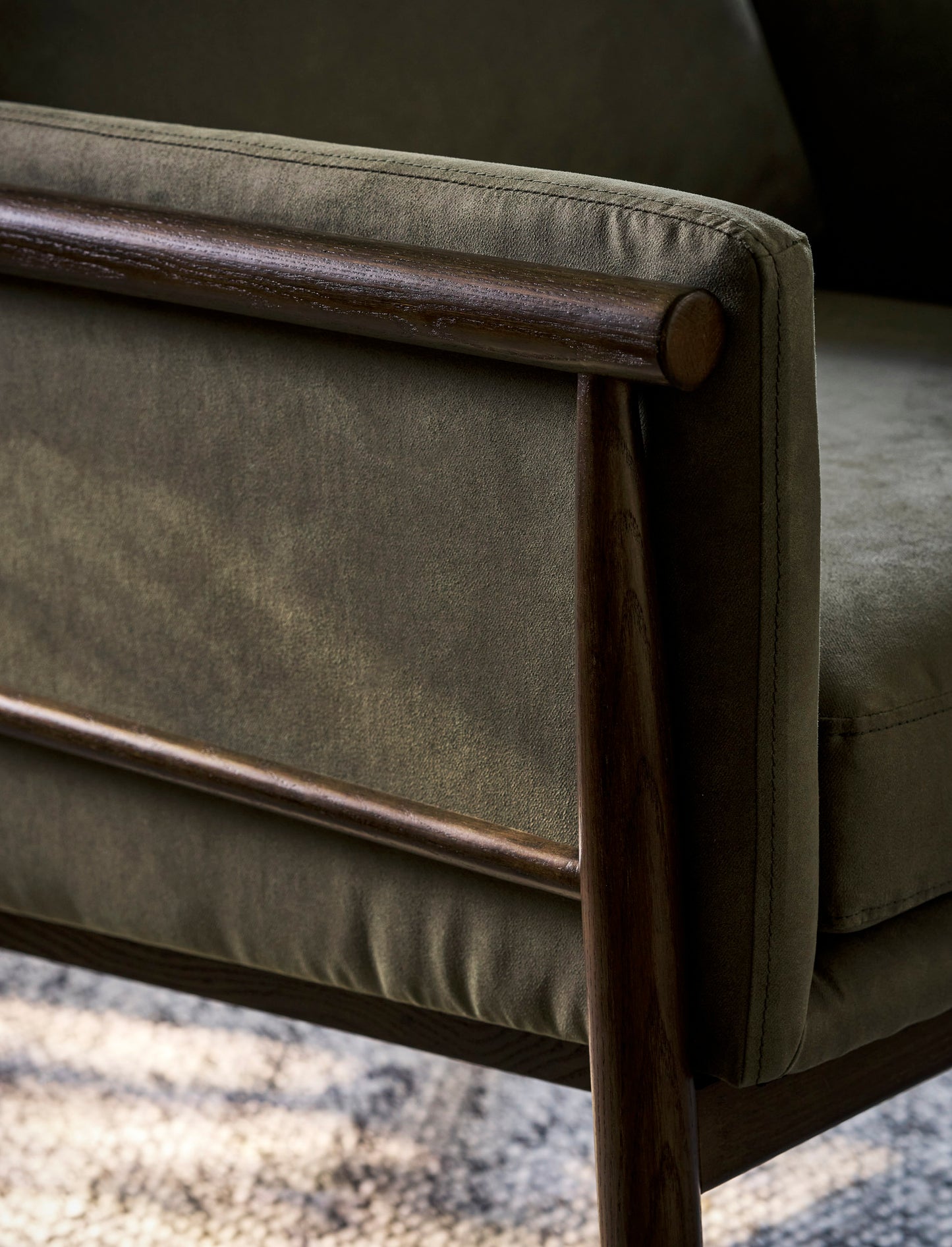 Kennington Armchair Olive Green