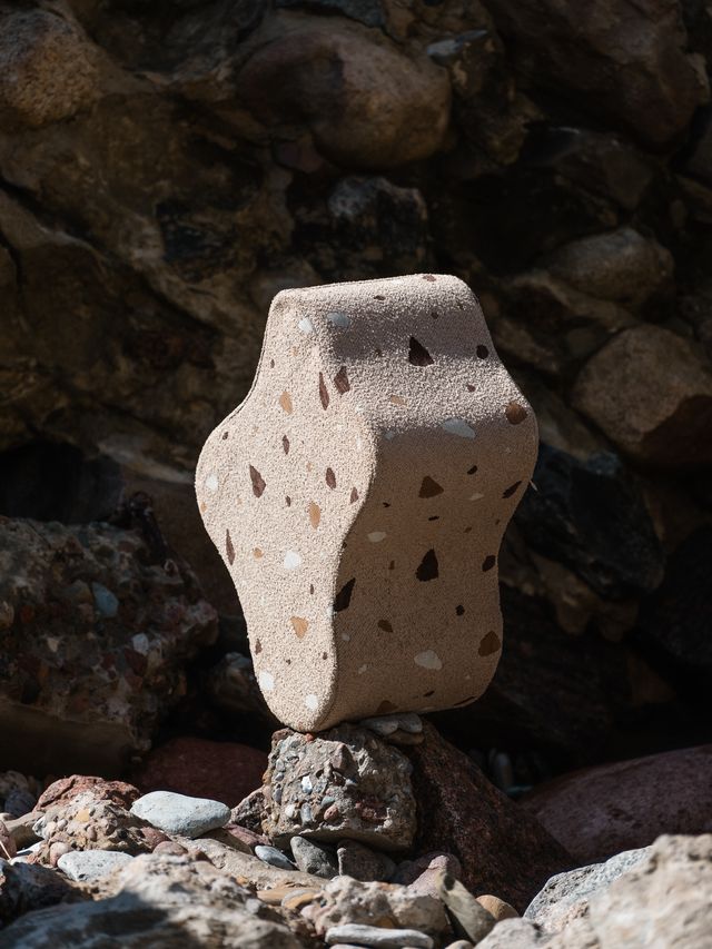 Wigiwama Terrazzo Cloud Pouffe - Brown