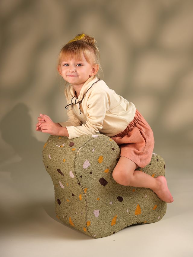 Wigiwama Terrazzo Cloud Pouffe - Green
