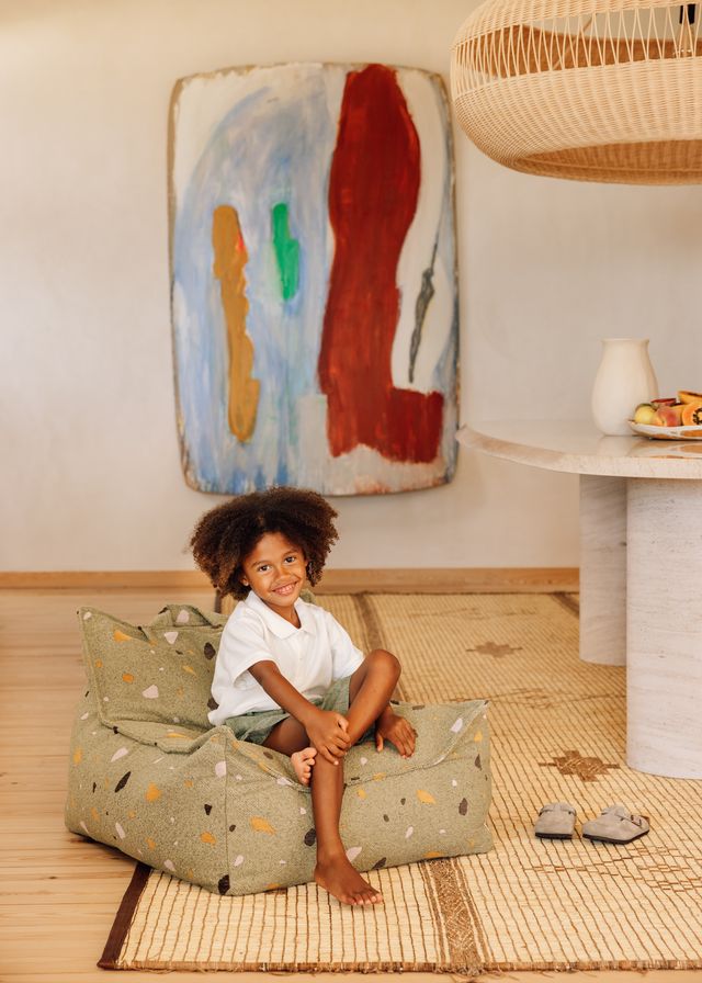 Wigiwama Terrazzo Beanbag Chair - Green