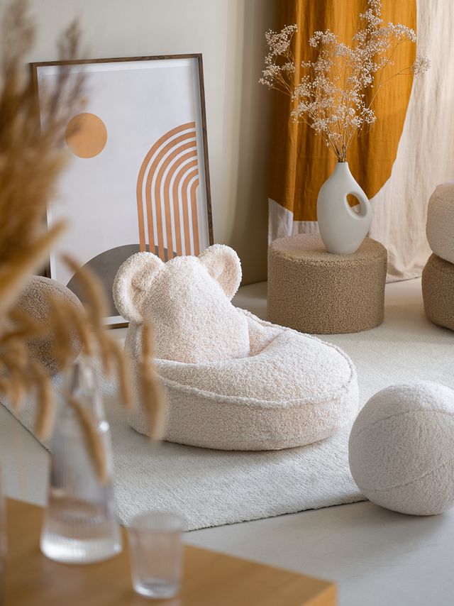 Wigiwama Bear Beanbag - White