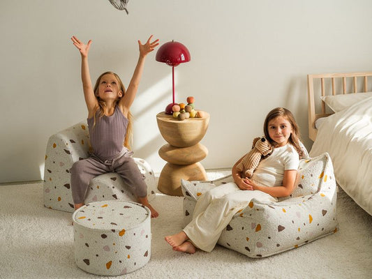 Terrazzo Marble Beanbag Chair