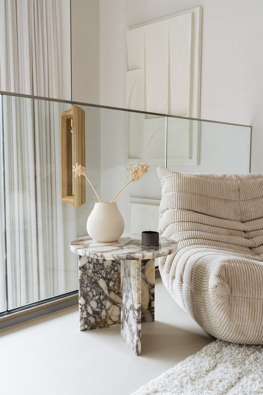 Calacatta Viola marble side table June