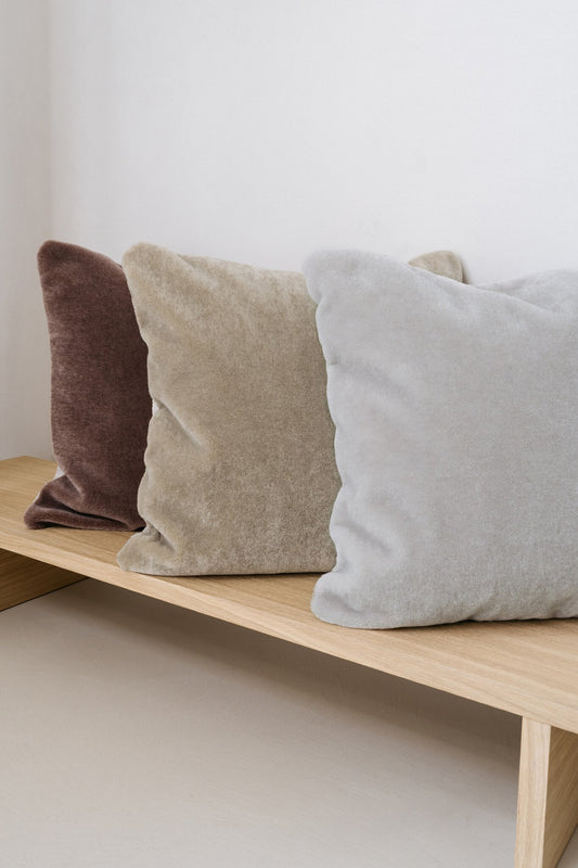 Mohair cushion cover Amy grey-green 50x50 cm