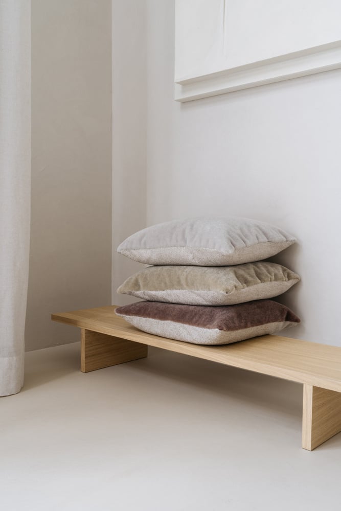 Mohair cushion cover Amy light grey 50x50 cm