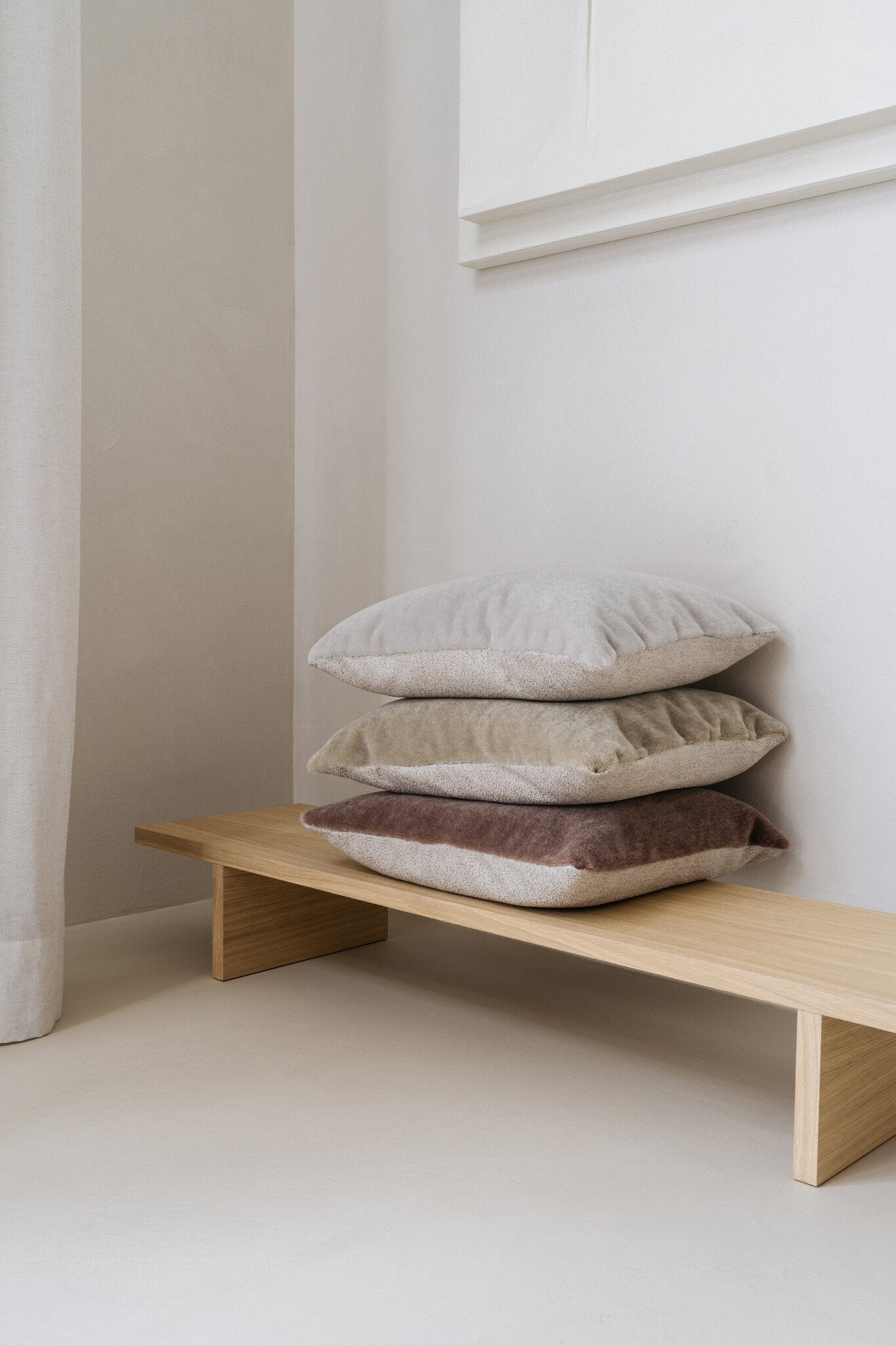 Mohair cushion cover Amy grey-green 50x50 cm