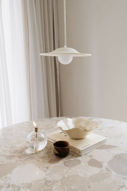 Handmade earthenware pendant lamp July