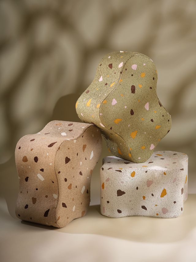 Wigiwama Terrazzo Cloud Pouffe - Green