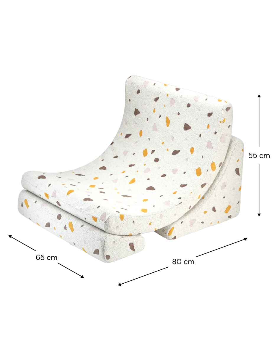 Terrazzo Marble Moon Chair