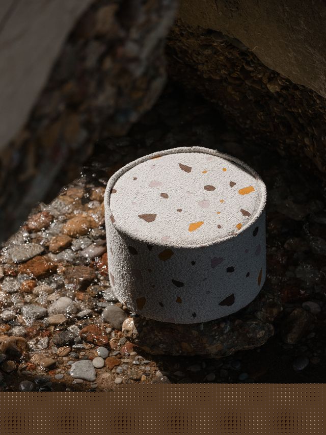 Terrazzo Marble Pouffe