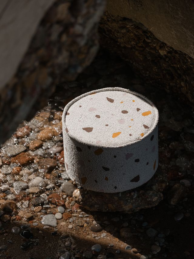 Terrazzo Marble Pouffe