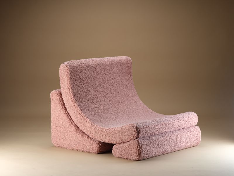 Guava Pink Moon Chair
