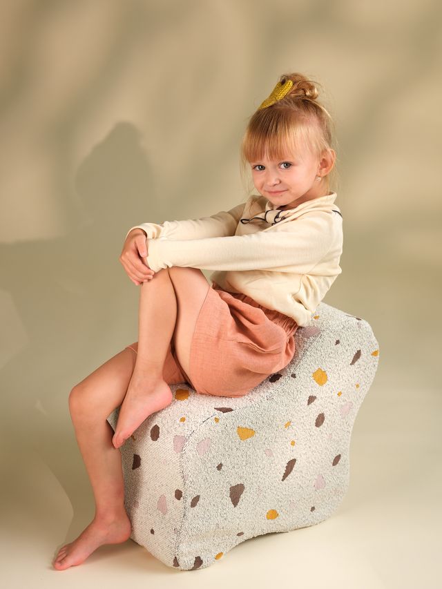 Wigiwama Terrazzo Cloud Pouffe - Multi-Colour