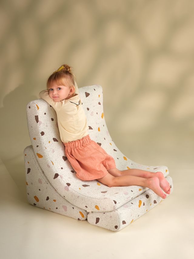 Terrazzo Marble Moon Chair