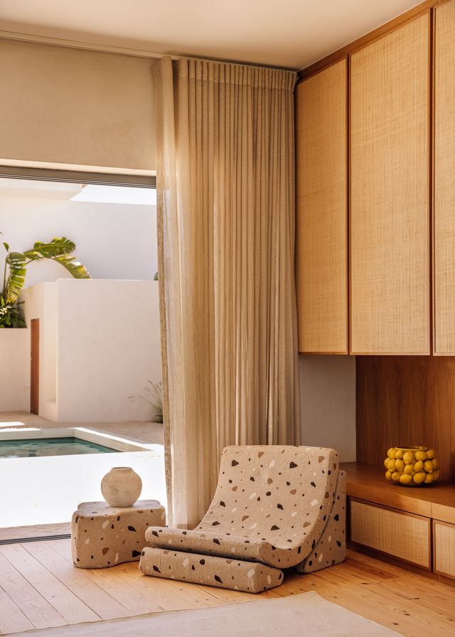 Wigiwama Terrazzo Cloud Pouffe - Brown