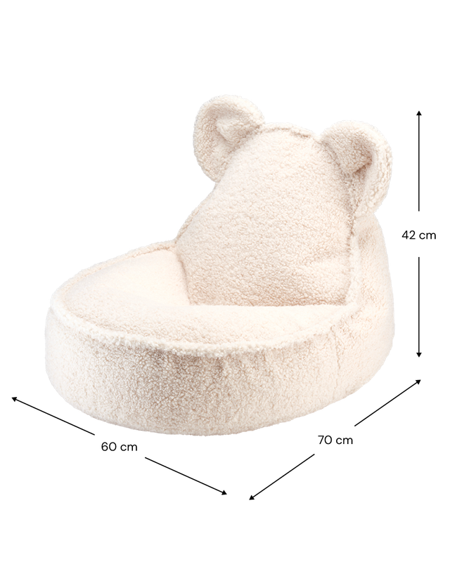 Wigiwama Bear Beanbag - White