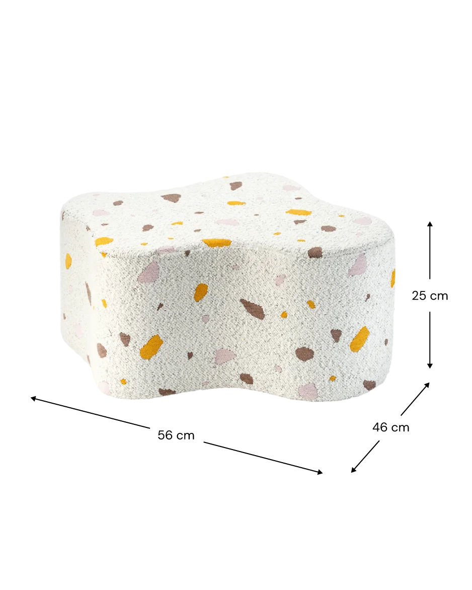Wigiwama Terrazzo Cloud Pouffe - Multi-Colour