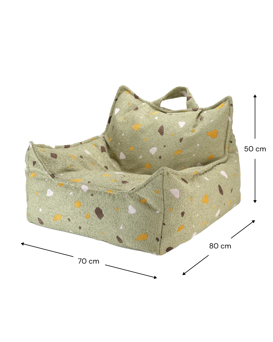 Wigiwama Terrazzo Beanbag Chair - Green