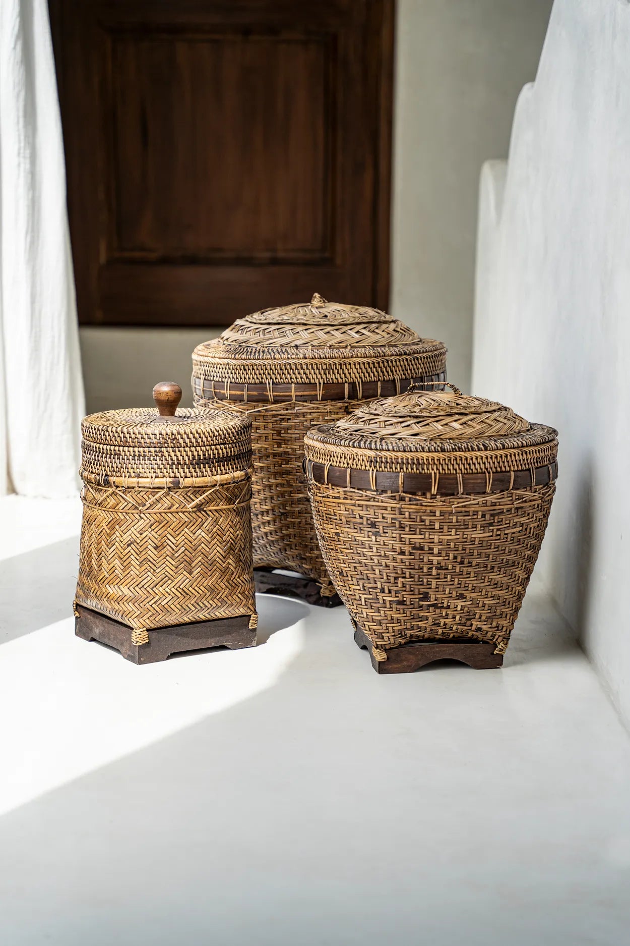 The Loo Bin Basket - Natural Brown