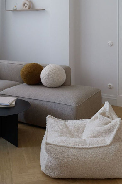 Cream White Beanbag Chair