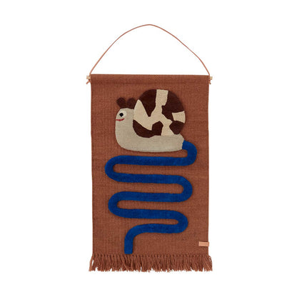 Sally Snail On The Way Wall Rug