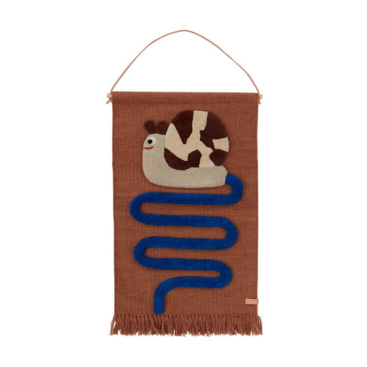 Sally Snail On The Way Wall Rug