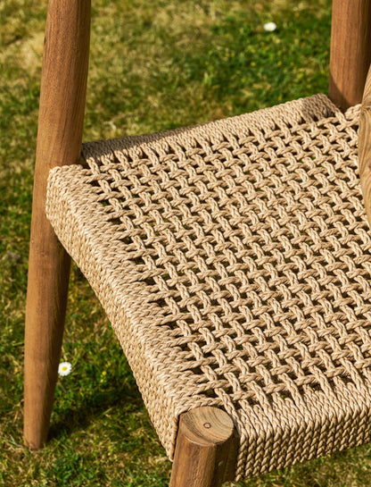 Hawthorne Dining Chair Set of 2 Natural - Chairs & Loungers - Garden Trading -