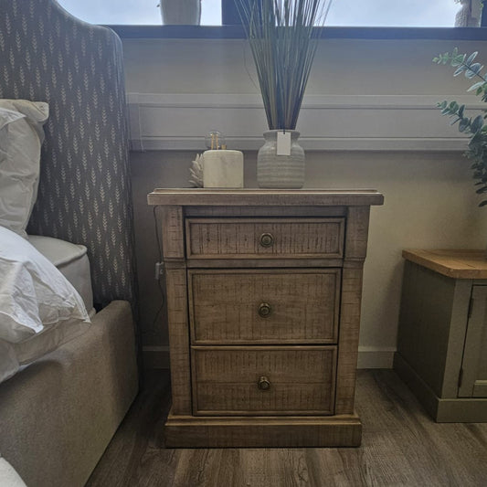 Manor 3 Drawer Bedside Table