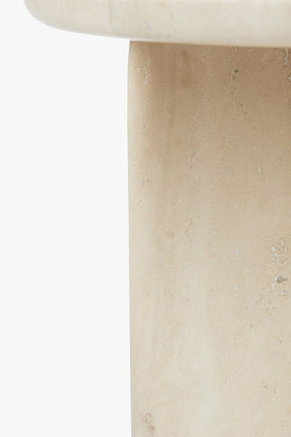 Travertine marble side table Jade