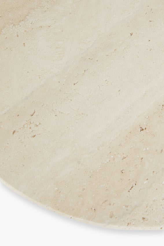 Travertine marble side table Jade
