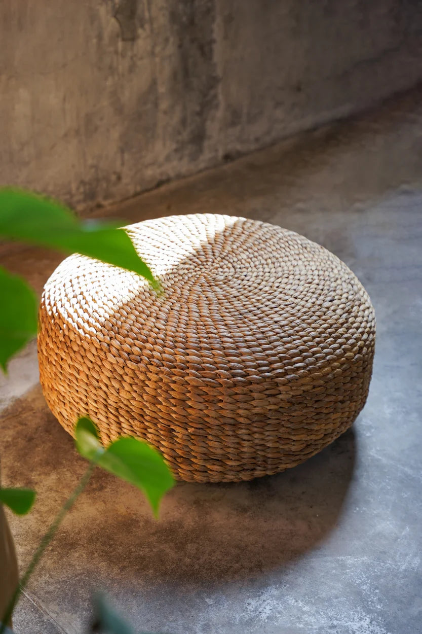 The Hyacinth Pouffe - Natural - M -  - Bazar Bizar -