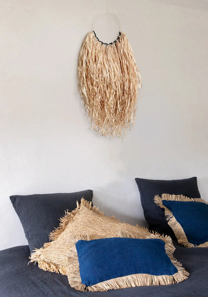 The Saint Tropez Cushion Cover - Blue Natural - 30x50_40