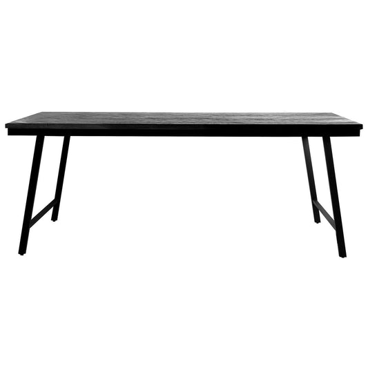 The Herringbone Market Table - Black - 200cm