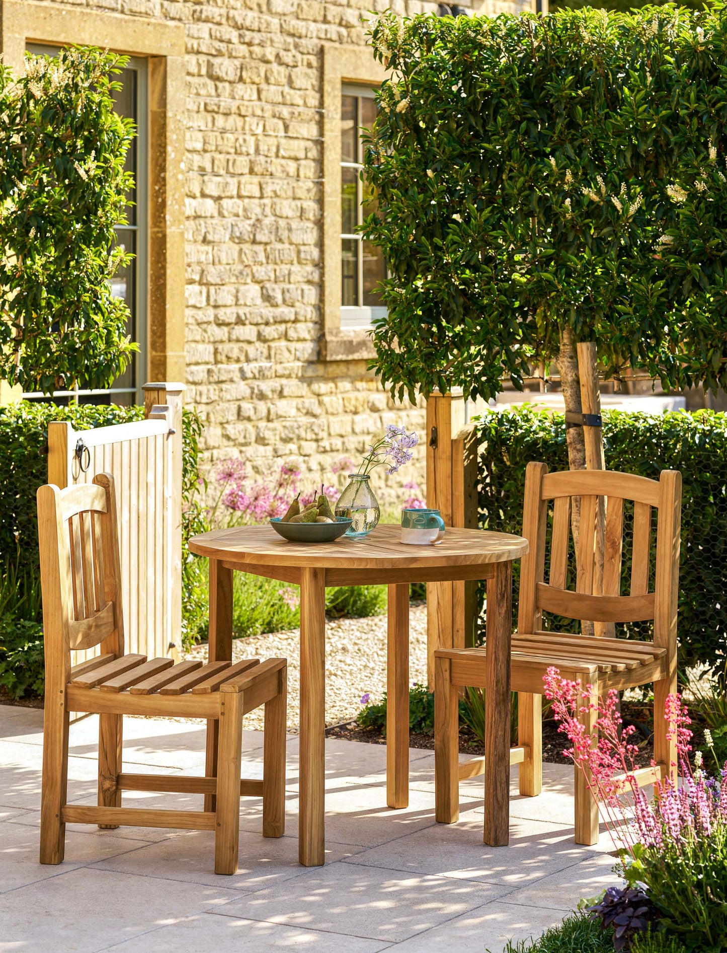 Churn Teak Round Table 90cm