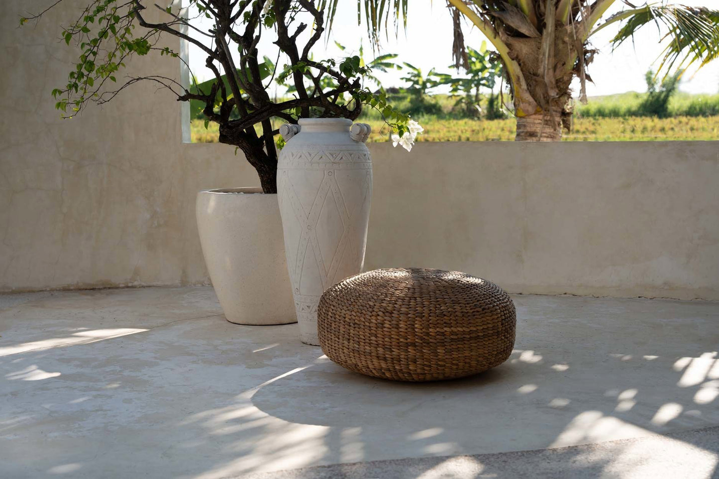The Hyacinth Pouffe - Natural - M -  - Bazar Bizar -