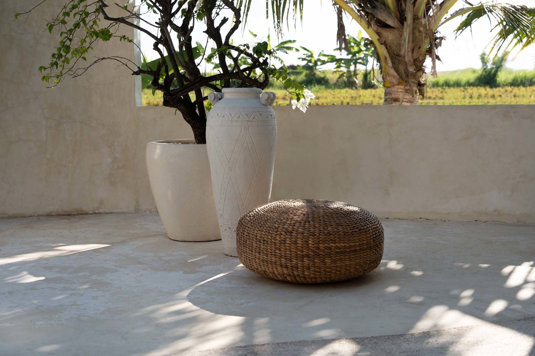 The Hyacinth Pouffe - Natural - M -  - Bazar Bizar -