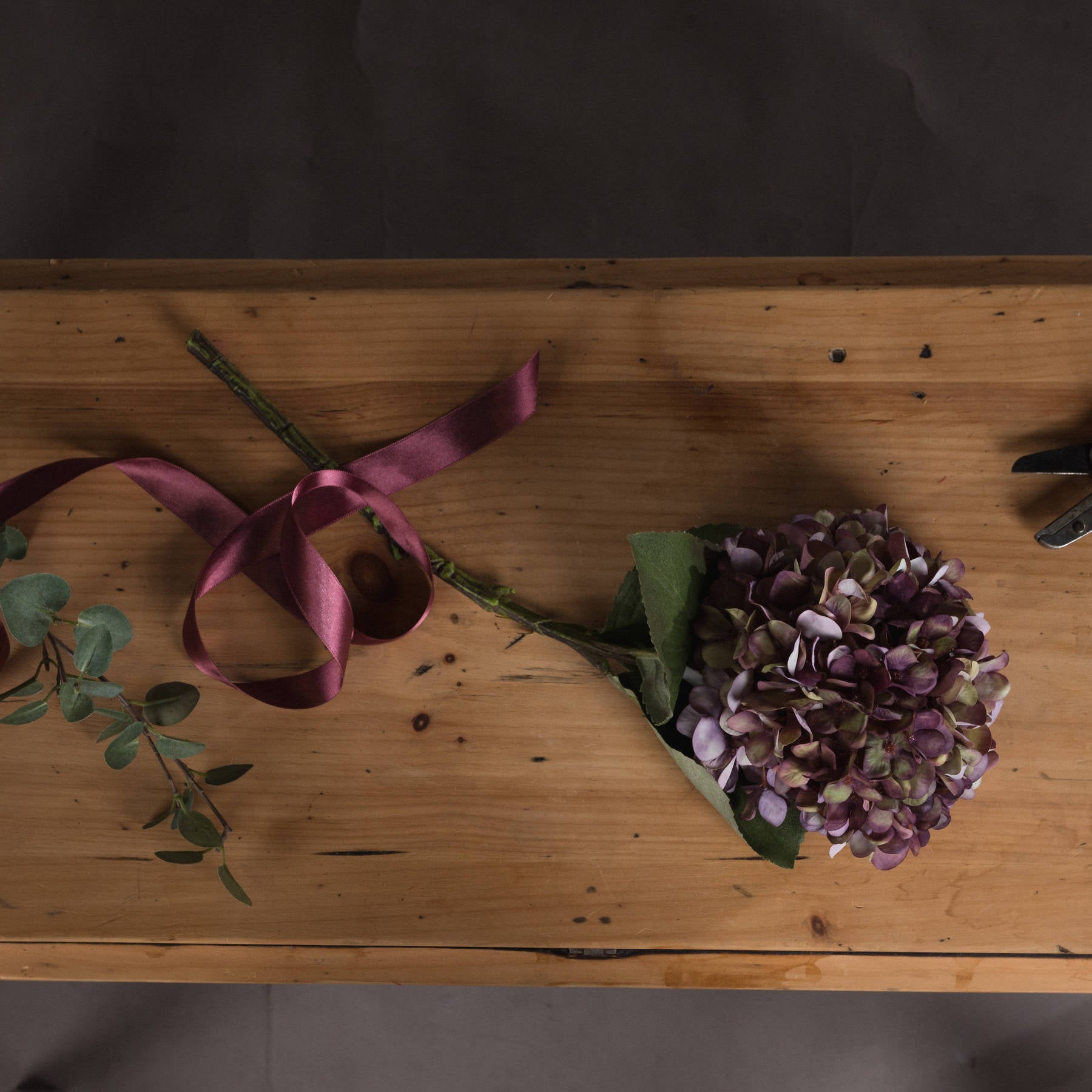 Anastasia Burgundy Hydrangea -  - Hill Interiors -