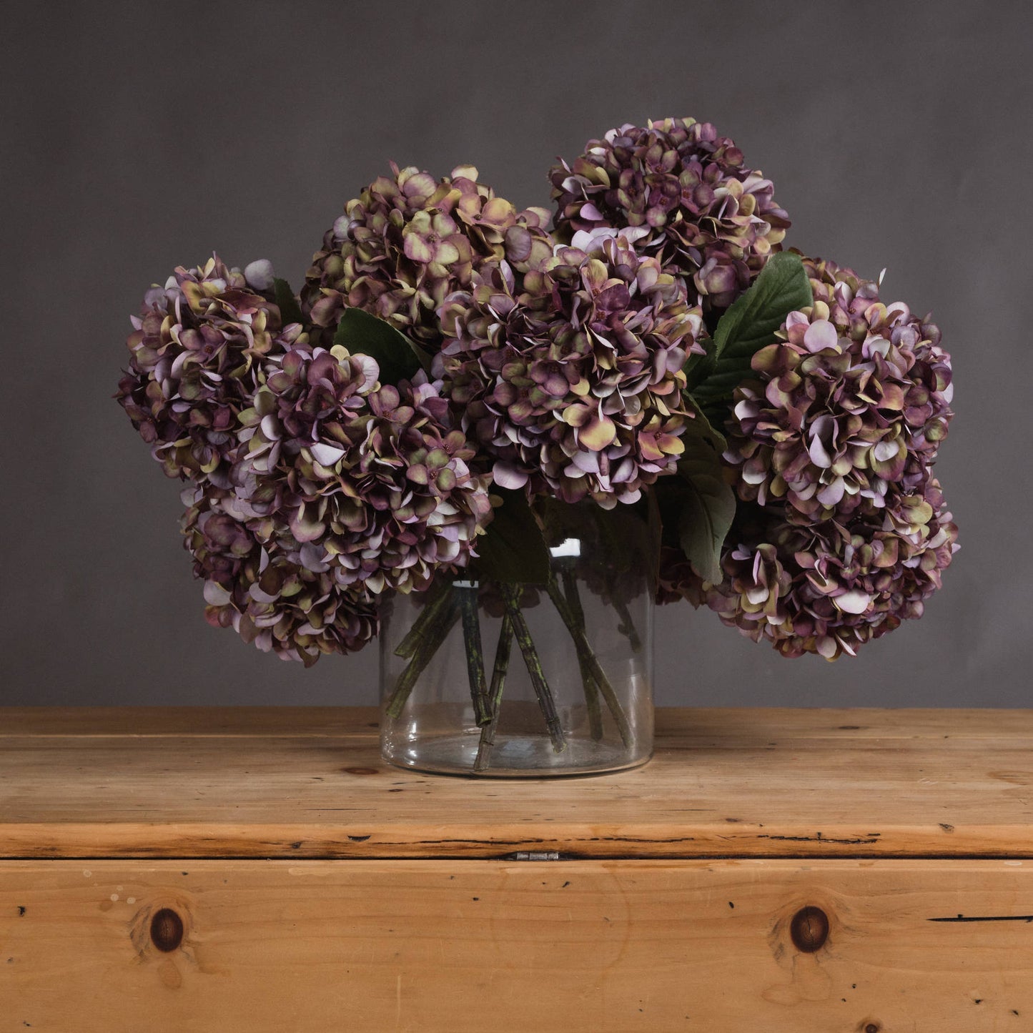 Anastasia Burgundy Hydrangea -  - Hill Interiors -