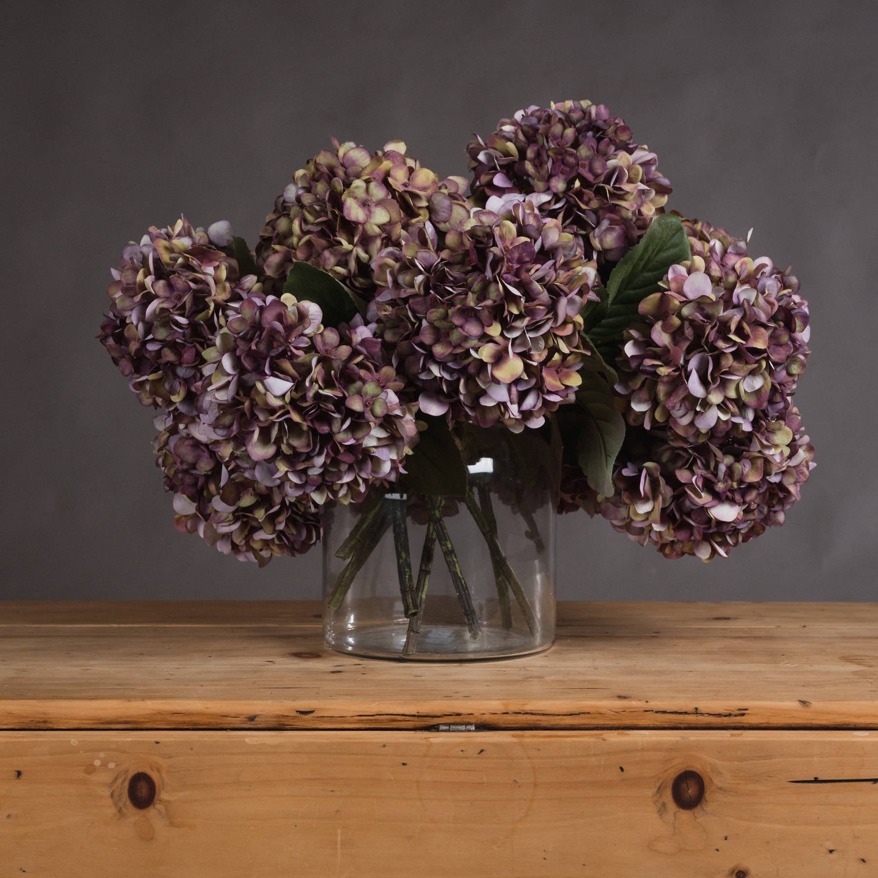 Anastasia Burgundy Hydrangea -  - Hill Interiors -