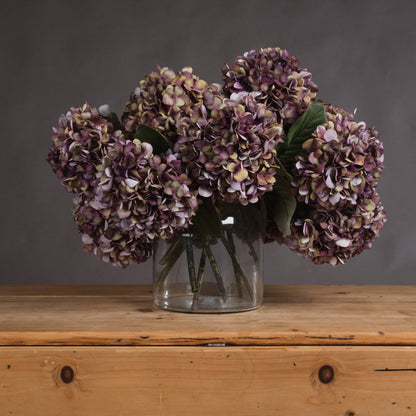Anastasia Burgundy Hydrangea -  - Hill Interiors -