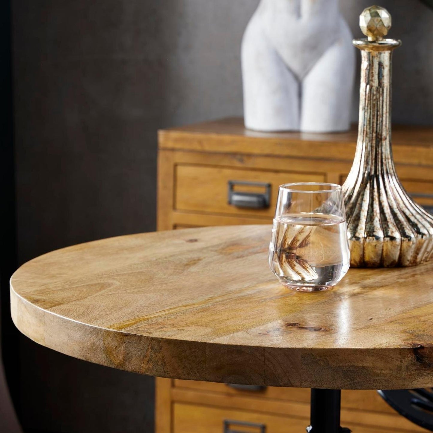 Industrial Bar Bistro Table Adjustable