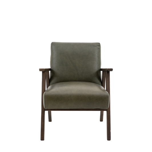 Newton Armchair Heritage Green Leather